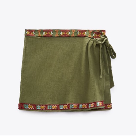 NWT Zara Beaded Mini Skirt - Picture 1 of 11